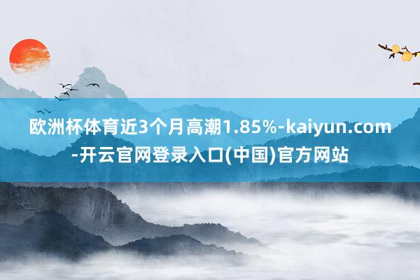 欧洲杯体育近3个月高潮1.85%-kaiyun.com-开云官网登录入口(中国)官方网站